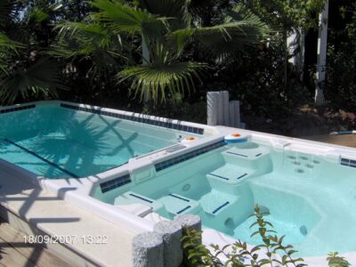 custom swim spa pool